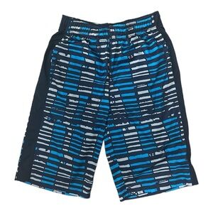 Nike Dri-Fit Boy’s Bathing Swimsuit Trunks  Size Large Black & Blue